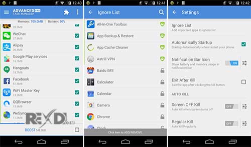 sustem task manager pro android
