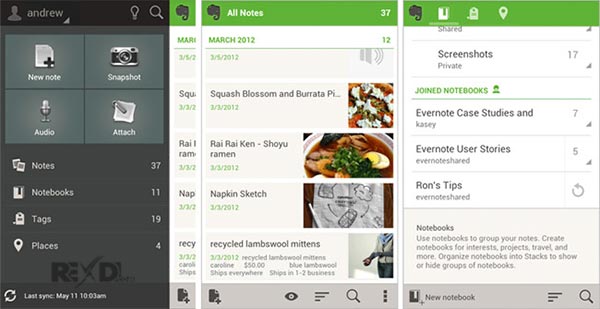 evernote app for android