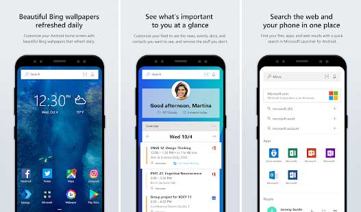 what is microsoft launcher apk