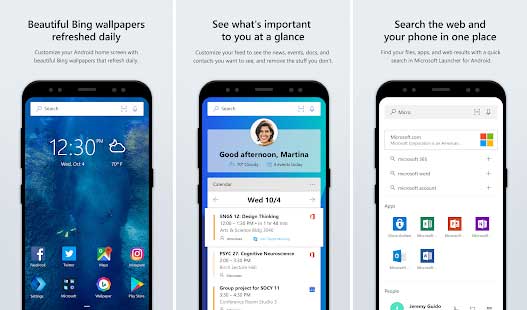 download microsoft launcher for android apk