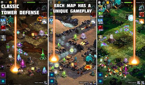 Ancient Planet Tower Defense Offline MOD many emeralds 1.2.81