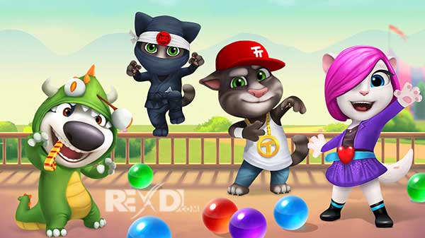 Download Talking Tom Bubble Shooter (Mod) 1.3.2.741 APK For Android