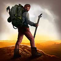 Siberian survival. Hunting. Android thumb