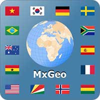 World atlas & map MxGeo Pro Android thumb